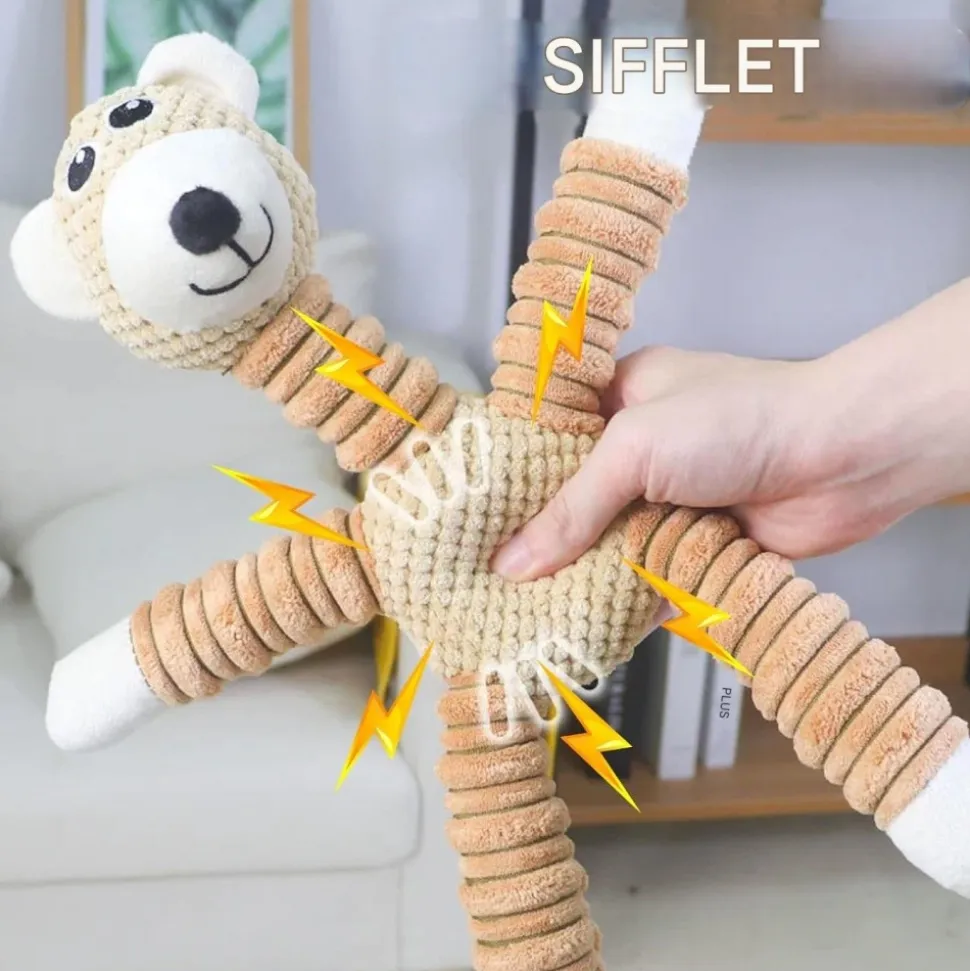 DOWNYPAWS - Squeaky jouets en peluche