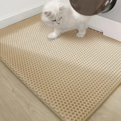 DOWNYPAWS - Tapis de litière pour chat kaki 45*60cm