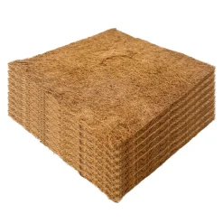 DOWNYPAWS - Tapis en fibre de noix de coco pour nid d'oiseau et animal de compagnie 30*30cm 5 pièces