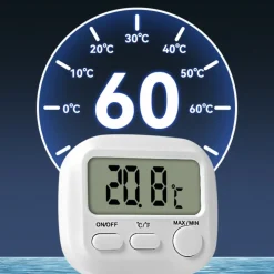DOWNYPAWS - Thermomètre électronique avec sonde longue