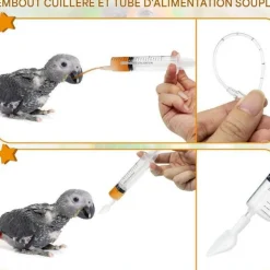DOWNYPAWS - Tuyau d'alimentation pour jeunes oiseaux