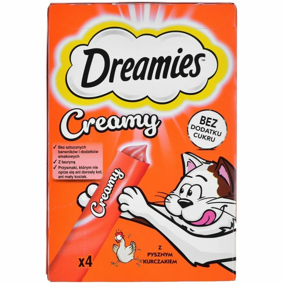 DREAMIES - Collation pour chat dreamies creamy 4 x 10 g poulet