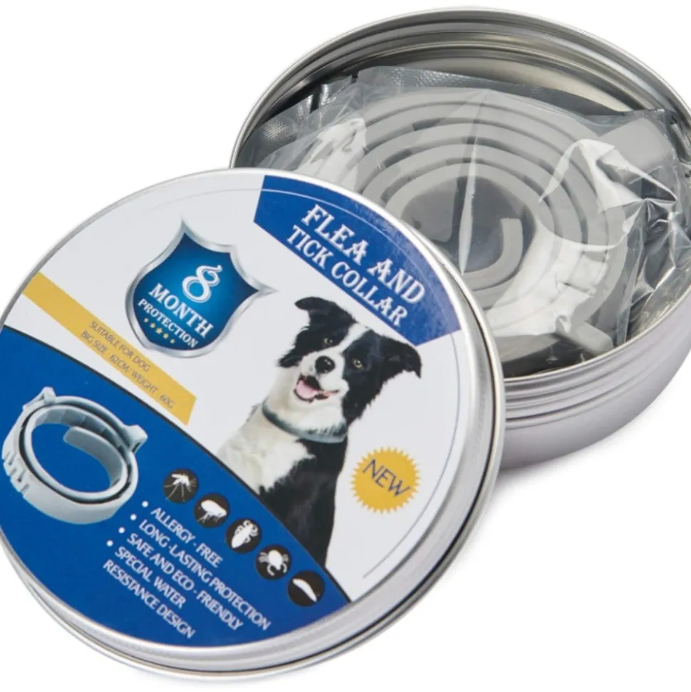 DTOPBUYAGE - Collier antiparasitaire réglable pour chien dtopbuyage 62 cm
