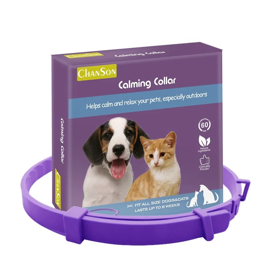 DTOPBUYAGE - Collier apaisant réglable dtopbuyage pour chiens et chats