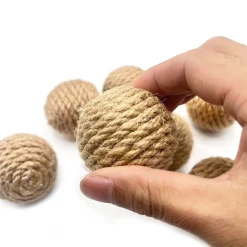 DTOPBUYAGE - Dtopbuyage balles en corde de chanvre pour chat (4 pièces)