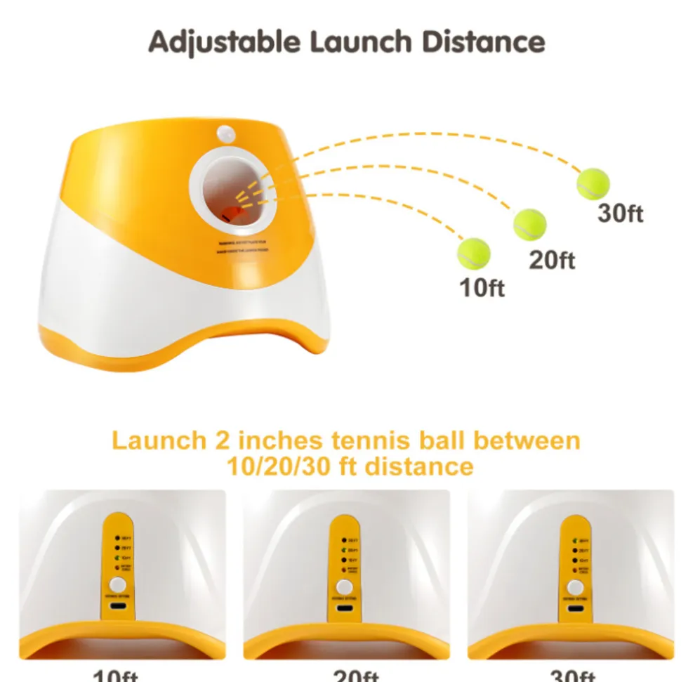 DTOPBUYAGE - Dtopbuyage lanceur de balle automatique pour chiens