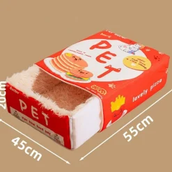 DTOPBUYAGE - Dtopbuyage lit rectangulaire fermé pour chat