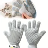 DTOPBUYAGE - Gant de toilettage 2 en 1 pour chiens et chats