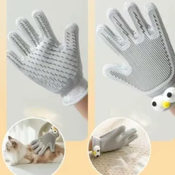 DTOPBUYAGE - Gant de toilettage 2 en 1 pour chiens et chats