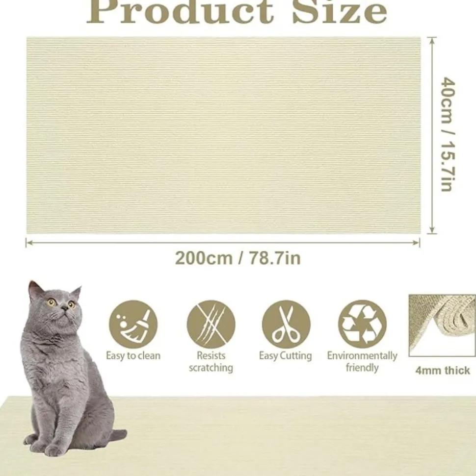 DTOPBUYAGE - Griffoir anti-griffe pour canapé diy
