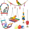 DTOPBUYAGE - Jeux pour oiseaux - avec fonctions de balance, hamac, escalade et chewing