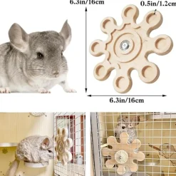 DTOPBUYAGE - Jouet tournant pour chinchillas et rongeurs