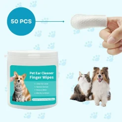 DTOPBUYAGE - Lingettes nettoyantes pour les oreilles de chien et chat