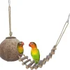 DTOPBUYAGE - Nid et jouet pour oiseaux et hamsters avec échelle
