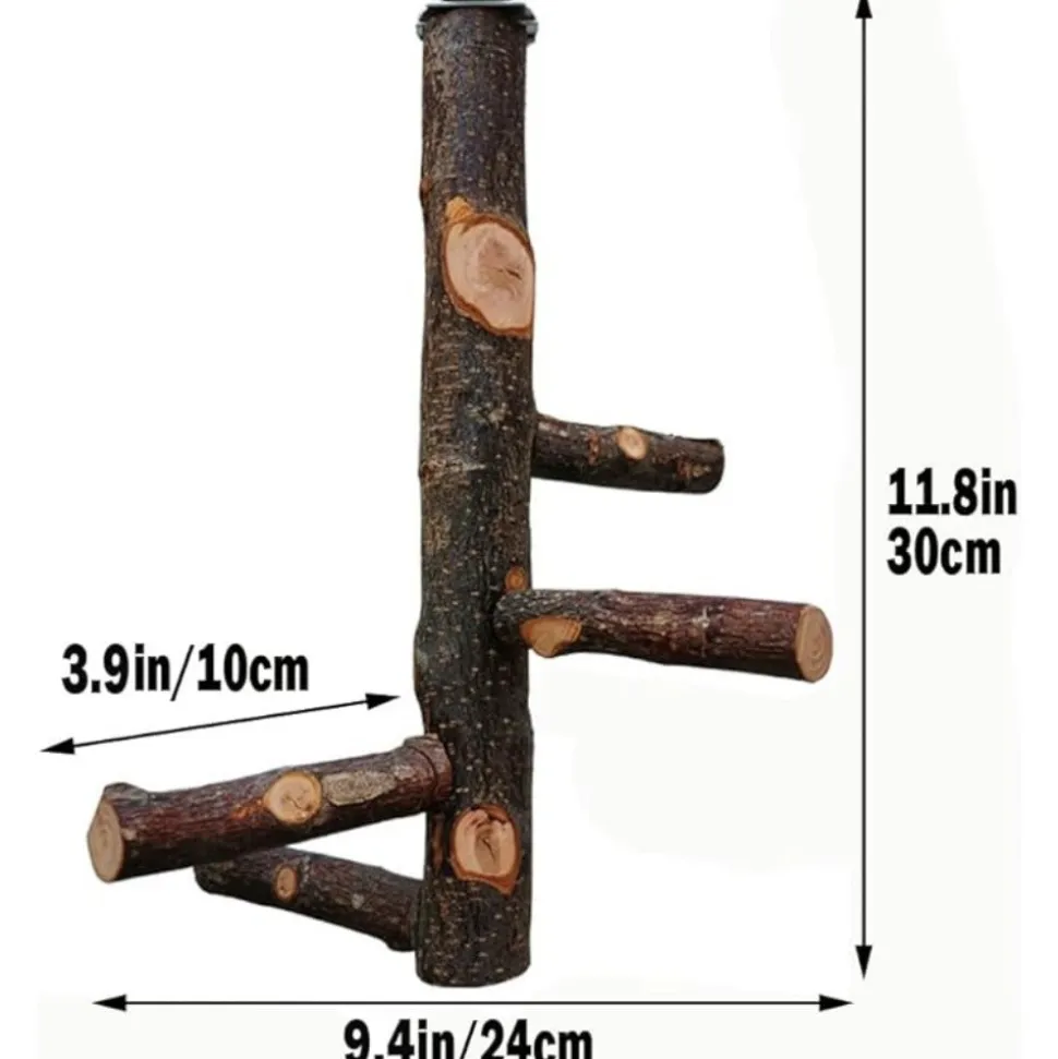 DTOPBUYAGE - Perchoir bois naturel oiseaux
