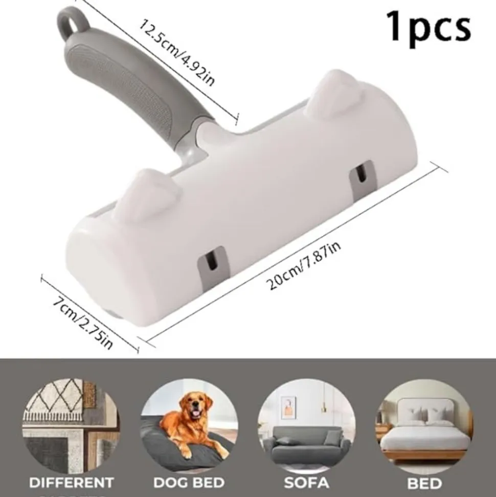DTOPBUYAGE - Rouleau charpie orange vert epilateur réutilisable animaux meubles vêtements