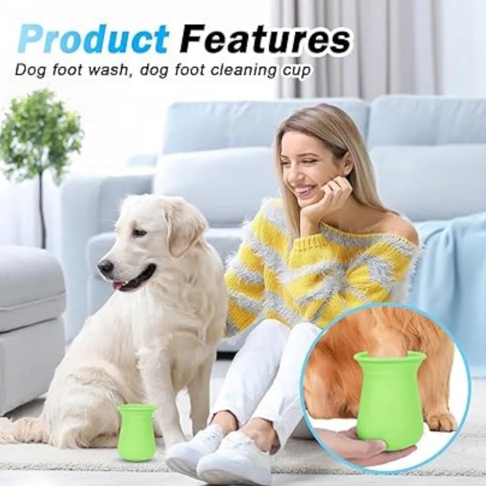 DTOPBUYAGE - Tasse de nettoyage des pieds de chien,2pcs