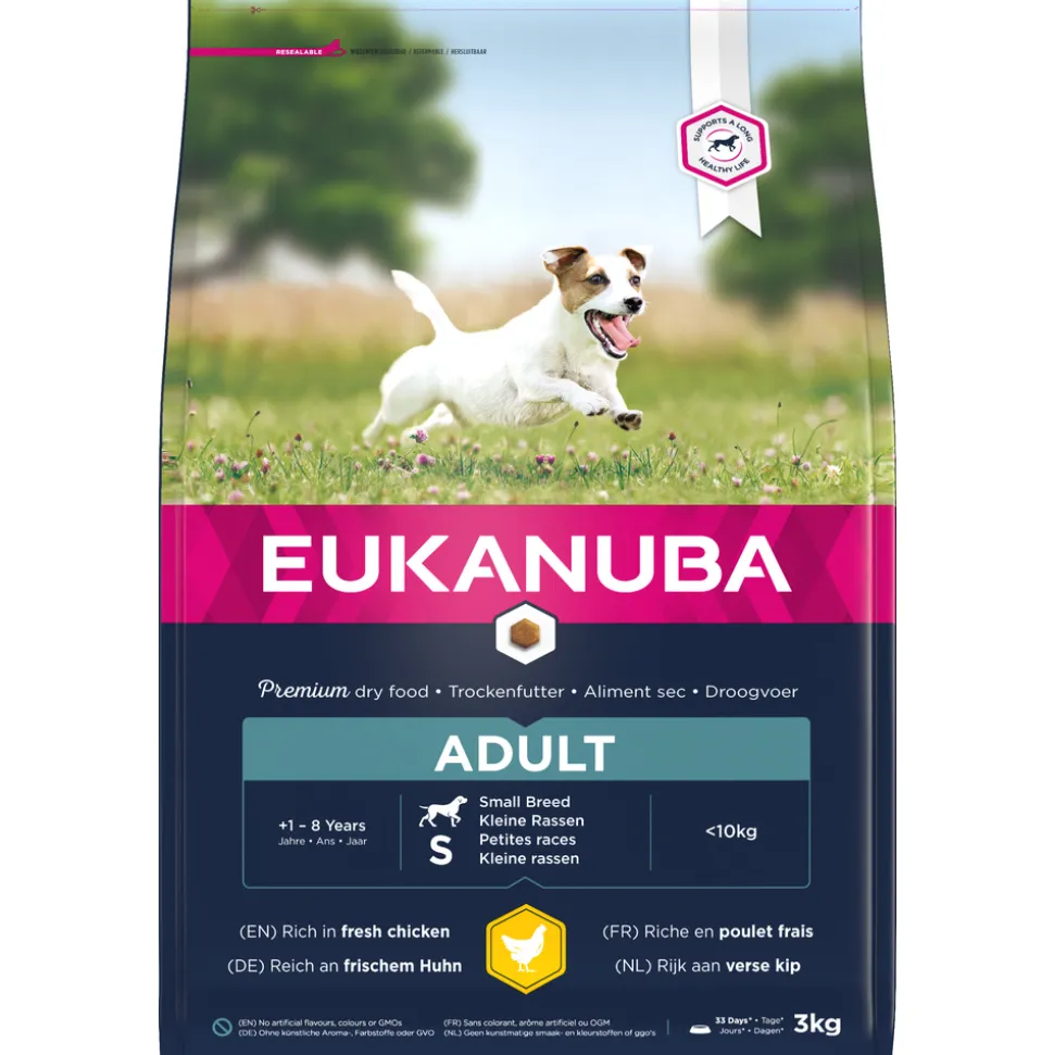 EUKANUBA - Croquettes au poulet, pour petit chien adulte - 3kg