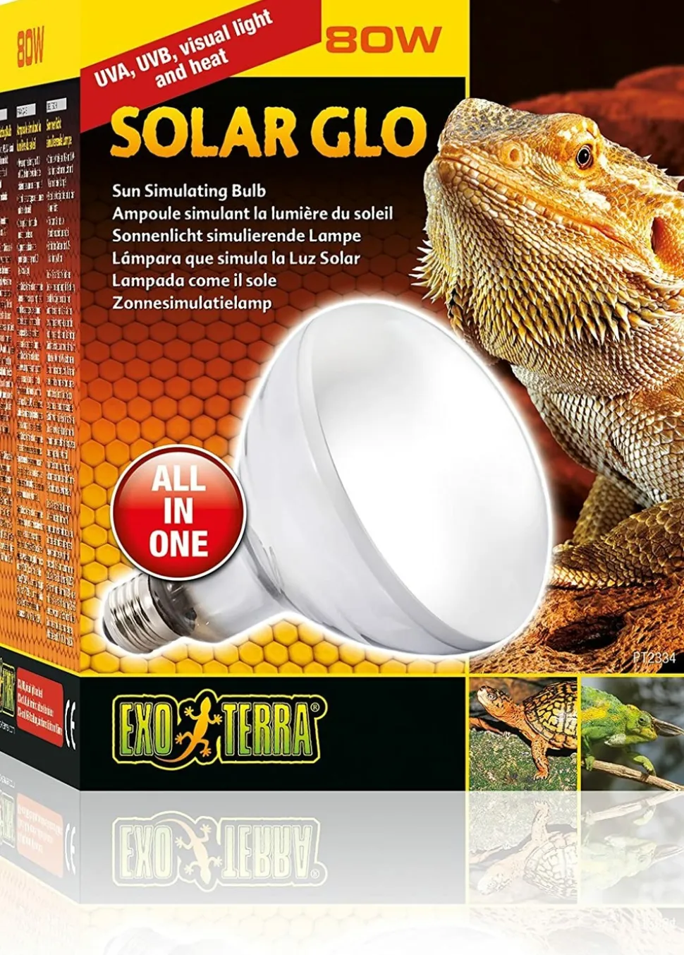 EXO TERRA - Ampoule solar glo uvb200 80w