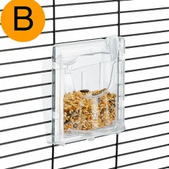 Ferplast cage à oiseaux regina cage pour oiseaux, canaris, perruches ondulées, en métal, accessoires inclus mangeoires rotatives