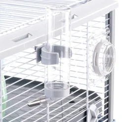Ferplast cage pour rongeurs criceti 80 pour hamsters, en métal, accessoires inclus : mangeoire, abreuvoir, maison, roue, étagère,