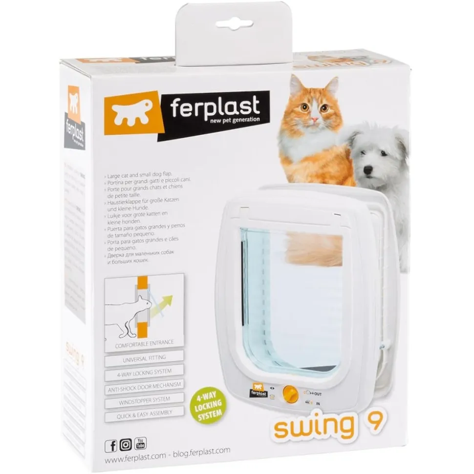 FERPLAST - Chatière manuelle à 4 voies swing 9 set blanc 72105011
