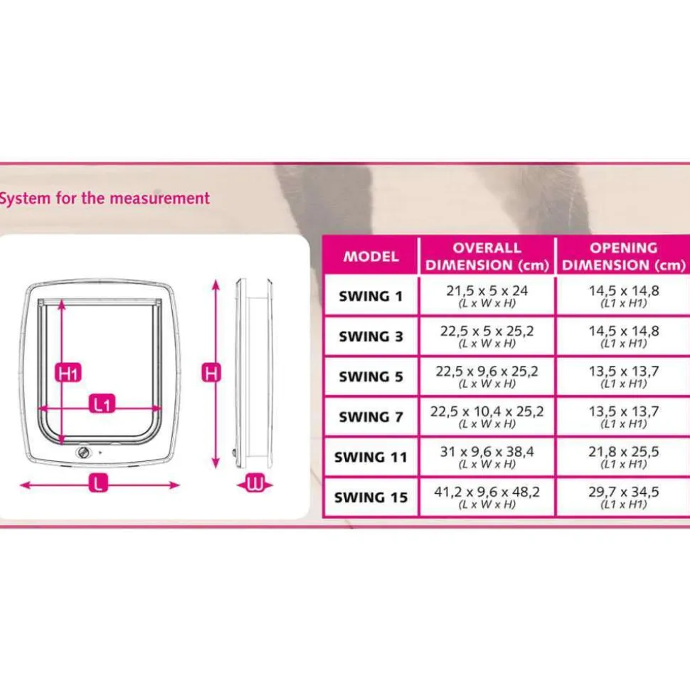 FERPLAST - Chatière manuelle à 4 voies Swing 5T Blanc