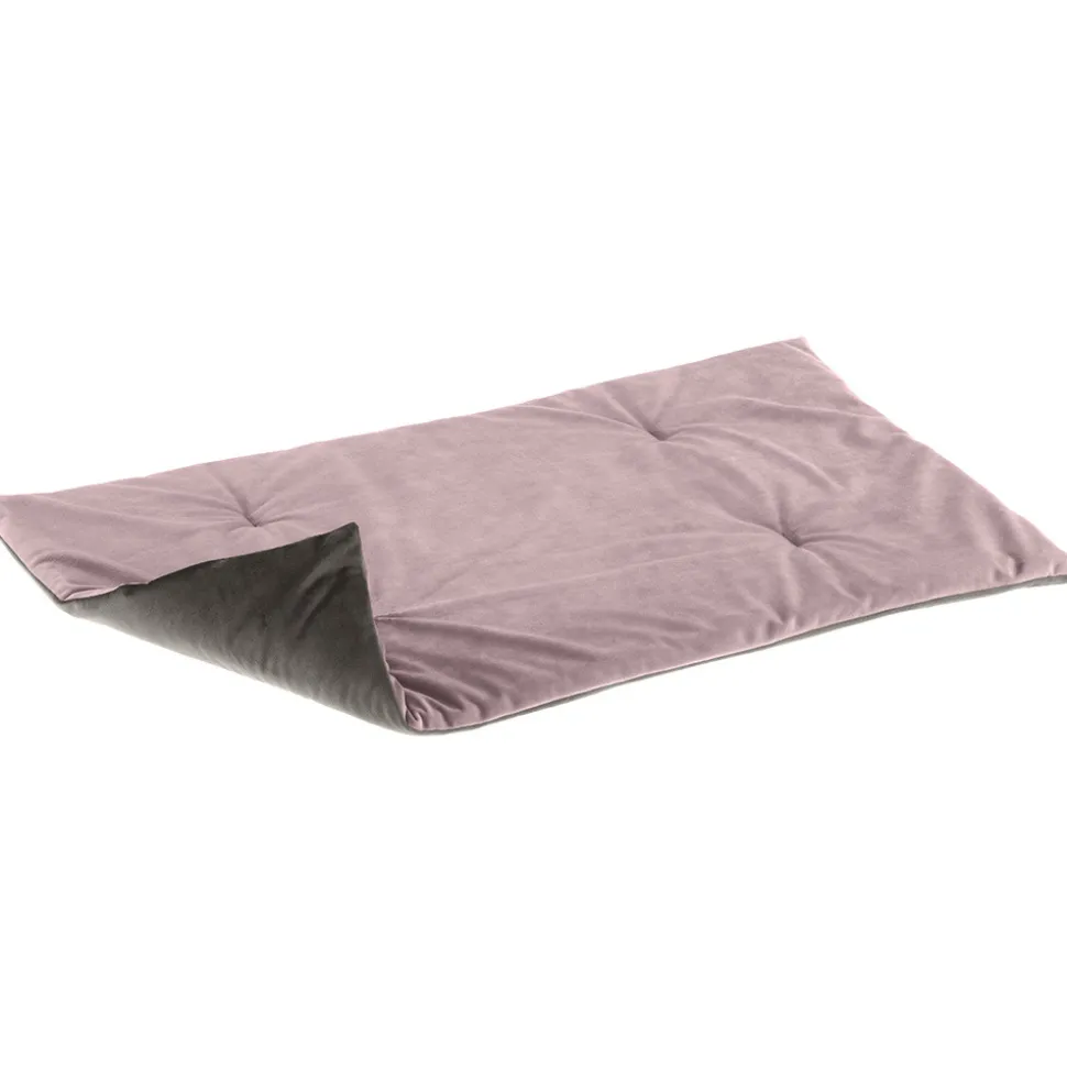 Ferplast couverture pour chiens et chats baron 95, matelas lit pour animaux, double face, velours doux, lavable 95x60 rose