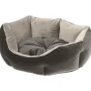 Ferplast divan pour chats et chiens queen 45 con coussin, couchage rembourré pour animaux, double-face, velours doux, lavable,