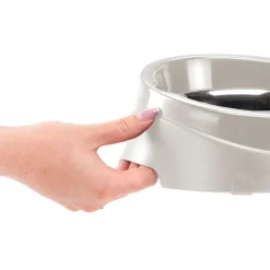 Ferplast support de gamelle pour chien duo feed avec 2 gamelles en acier inoxydable - système de double alimentation, antidérapant