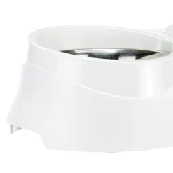 Ferplast support de gamelle pour chien duo feed avec 2 gamelles en acier inoxydable - système de double alimentation, antidérapant