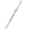FLAMINGO - Collier 30 cm x 11 mm bleu clair avec strass et clochette pour chat