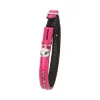 FLAMINGO - Collier 30 cm x 11 mm rose avec strass et clochette pour chat
