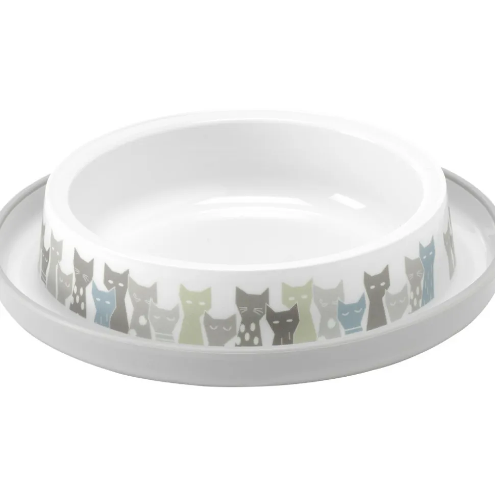 FLAMINGO - Gamelle, trendy maasai grise ø 16 cm, 210 ml pour chat