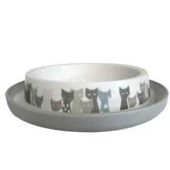 FLAMINGO - Gamelle, trendy maasai grise ø 16 cm, 210 ml pour chat