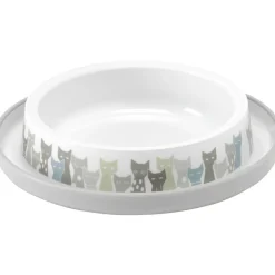 FLAMINGO - Gamelle, trendy maasai grise ø 16 cm, 210 ml pour chat