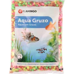 FLAMINGO - Gravier neon rainbow mix 1kg pour aquarium
