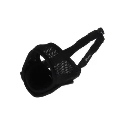 FLAMINGO - Muselière noir en nylon doux taille l pour chien