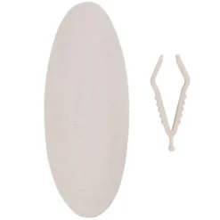 FLAMINGO - Un os de seiche blanc 15 cm avec support pour oiseaux