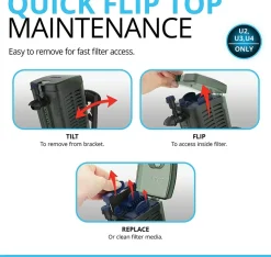 FLUVAL - Filtre intérieur aquarium u3 aquarium 150 litres