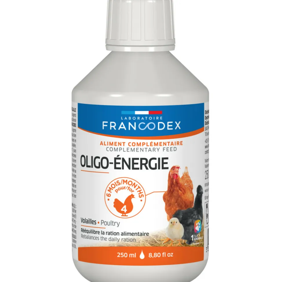 FRANCODEX - Oligo- énergie rééquilibre la ration alimentaire 250 ml pour poules