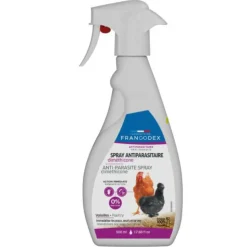 FRANCODEX - Spray antiparasitaire diméthicone 500 ml pour volailles