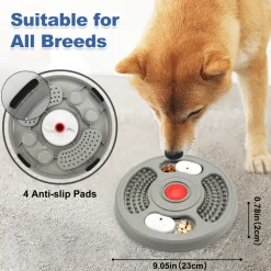 Gamelle slow food grise pour chien - mcboson - gamelles compatibles avec les cages pour chiens