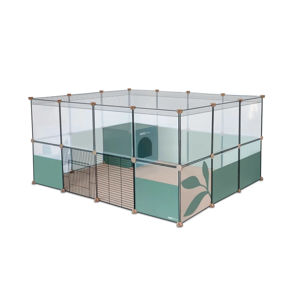HAMI FORM - Parc Naveen pour lapin nain & cochon d'inde 1.40x1.05x0.72m