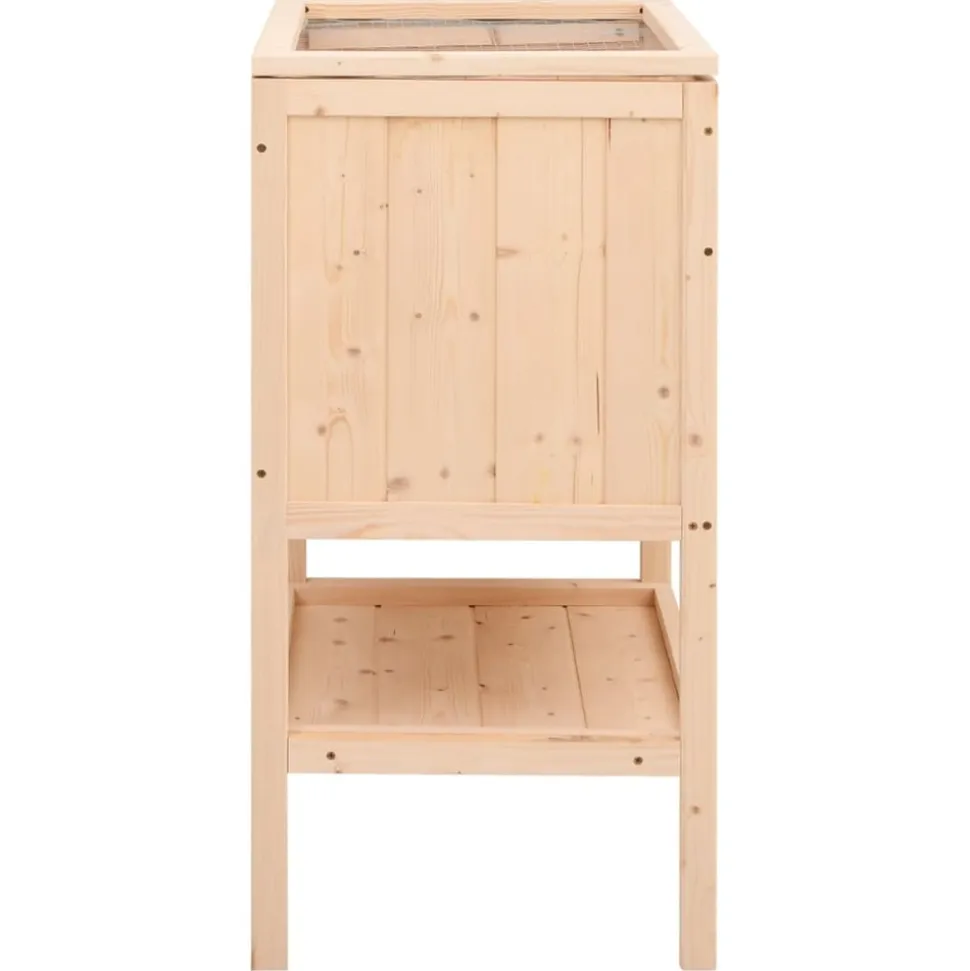 HELLOSHOP26 - Cage à hamster 55 x 40 x 80 cm bois massif de sapin marron