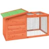 HELLOSHOP26 - Clapier 100,5 x 54 x 55 cm bois de pin massif marron