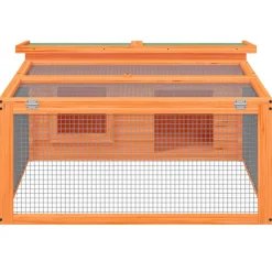 HELLOSHOP26 - Clapier 117,5 x 97 x 47,5 cm bois de pin massif marron
