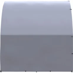 HELLOSHOP26 - Poulailler enclos cage poules d'extérieur 3 x 12 x 2 m acier galvanisé argent