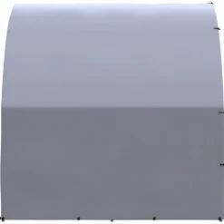 HELLOSHOP26 - Poulailler enclos cage poules d'extérieur 3 x 2 x 2 m acier galvanisé argent