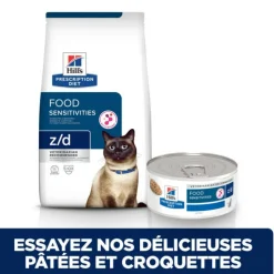HILL'S - Croquette chat adult prescription diets z/d food sensitivities - hill's 1,5 kg